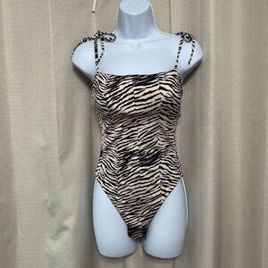 Wet Swimwear One Piece Swimsuit Women's Size Small Zebra Animal Print NWT